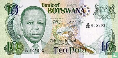 Botswana 10 Pula ND (1999) - Image 1