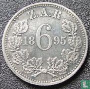 Zuid-Afrika 6 pence 1895 - Afbeelding 1