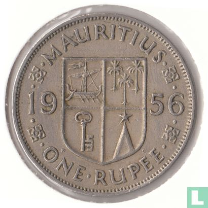 Mauritius 1 rupee 1956 - Afbeelding 1