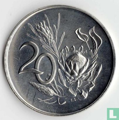 Afrique du Sud 20 cents 1967 (SUID-AFRIKA) - Image 2