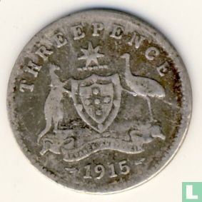 Australia 3 pence 1915 - Image 1