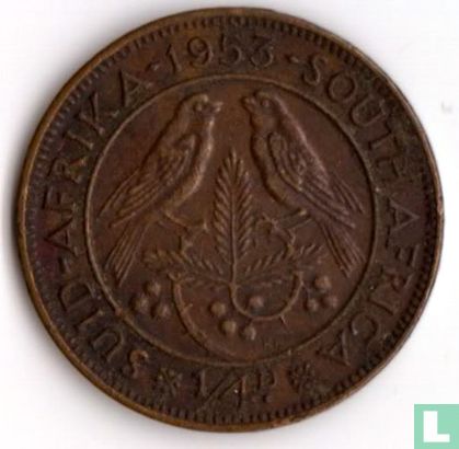 South Africa ¼ penny 1953 - Image 1