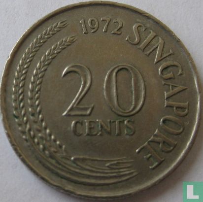 Singapore 20 cents 1972 - Image 1