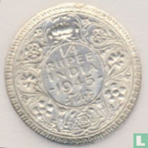 Brits-Indië ¼ rupee 1945 (Bombay - type 1) - Afbeelding 1