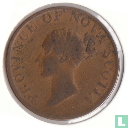 Nouvelle-Écosse ½ penny 1843 - Image 2
