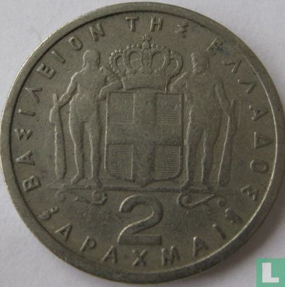 Greece 2 drachmai 1962 - Image 2