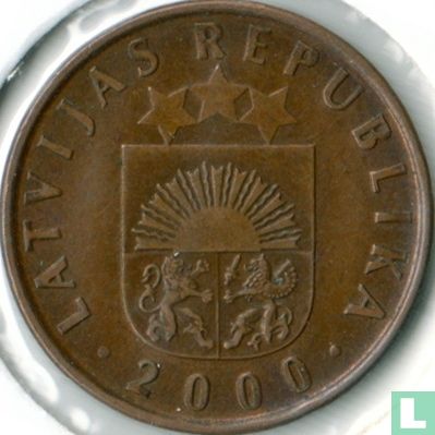Letland 2 santimi 2000 - Afbeelding 1