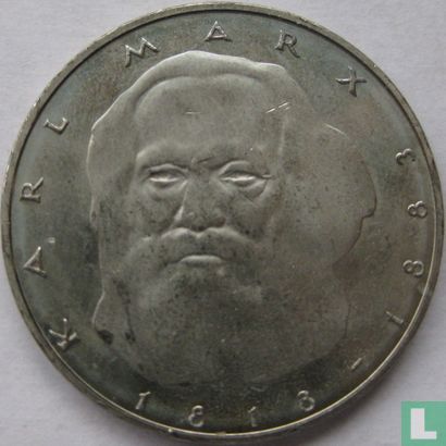 Duitsland 5 mark 1983 "100th anniversary Death of Karl Marx" - Afbeelding 2