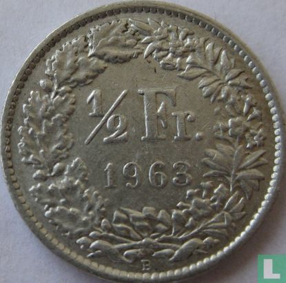 Zwitserland ½ franc 1963 - Afbeelding 1