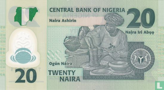 Nigeria 20 Naira 2009 - Afbeelding 2