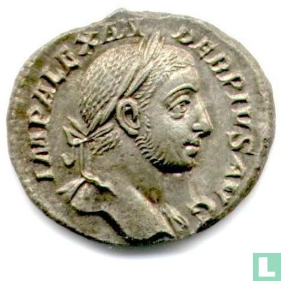 Roman Empire Denarius of Emperor Alexander Severus 231 AD. - Image 2
