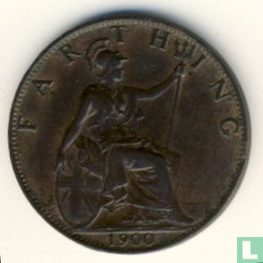 Verenigd Koninkrijk 1 farthing 1900 - Afbeelding 1