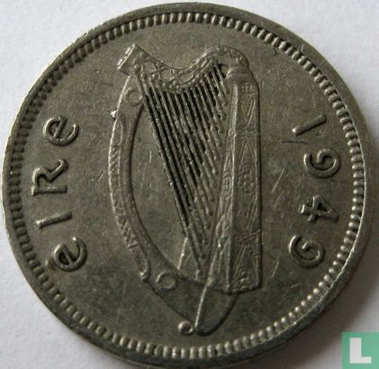 Ierland 3 pence 1949 - Afbeelding 1