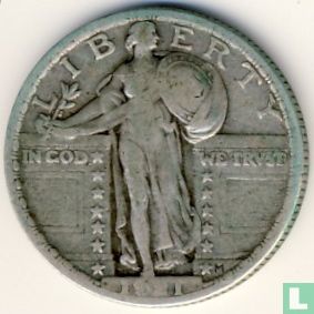 Verenigde Staten ¼ dollar 1921 - Afbeelding 1