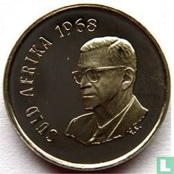 South Africa 10 cents 1968 (SUID-AFRIKA) "The end of Charles Robberts Swart's presidency" - Image 1