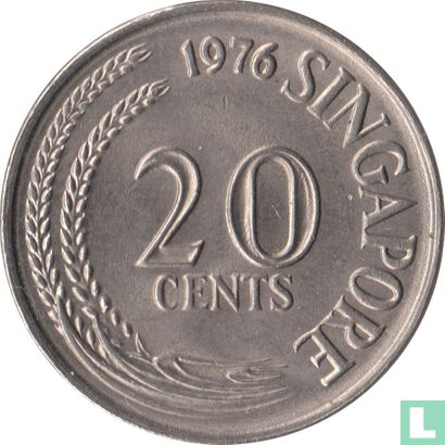 Singapore 20 cents 1976 - Afbeelding 1