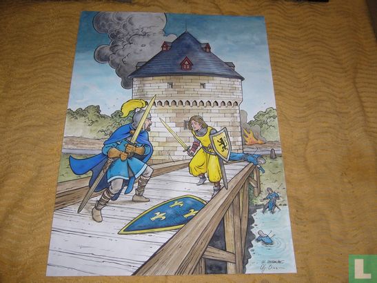 Guldensporenslag - Tweegevecht bij Broeltoren in Kortrijk