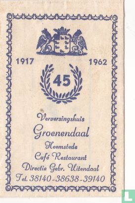 Verversingshuis Groenendaal  45 jaar - Bild 1