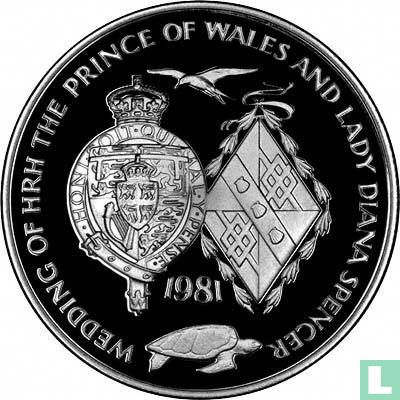 Ascension 25 pence 1981 (BE) "Royal Wedding of Prince Charles and Lady Diana" - Image 1