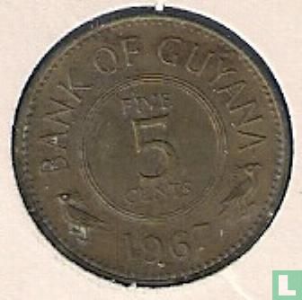 Guyana 5 cents 1967 - Afbeelding 1