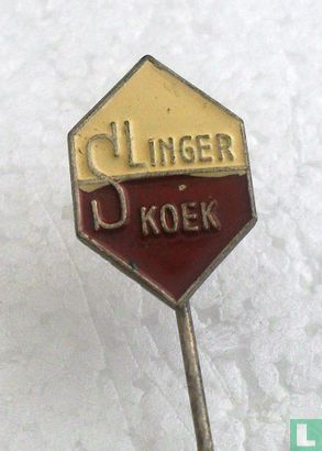 Slinger koek (hexagonal) [yellow-red]