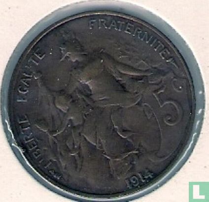 France 5 centimes 1914 (type 1) - Image 1