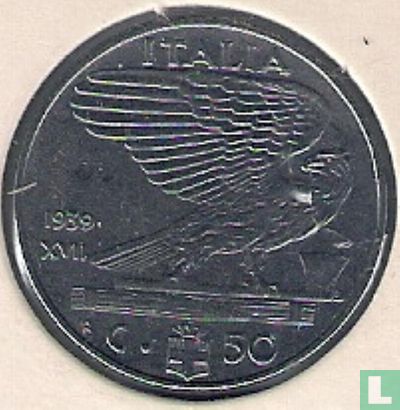 Italië 50 centesimi 1939 (magnetisch - XVII) - Afbeelding 1