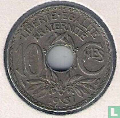 Frankrijk 10 centimes 1937 - Afbeelding 1