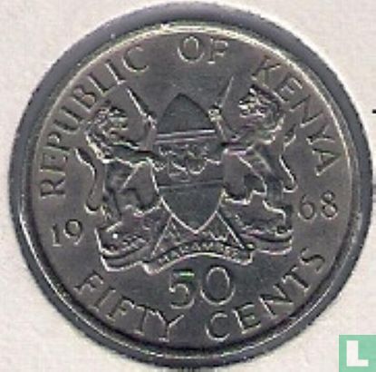 Kenya 50 cents 1968 - Image 1