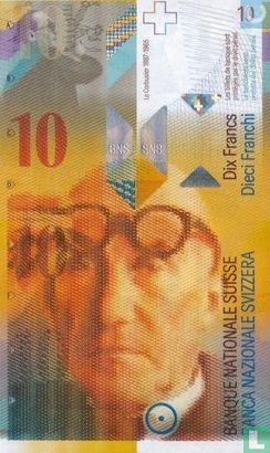 Zwitserland 10 Franken 1996 - Afbeelding 1