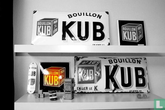 Diverses plaques émaillées Bouillon KUB