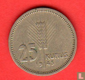 Turkey 25 kurus 1945 - Image 1