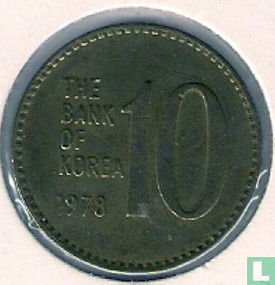 Zuid-Korea 10 won 1978 - Afbeelding 1