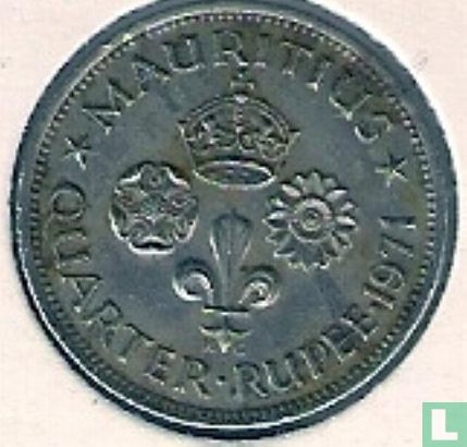 Mauritius ¼ rupee 1971 - Image 1