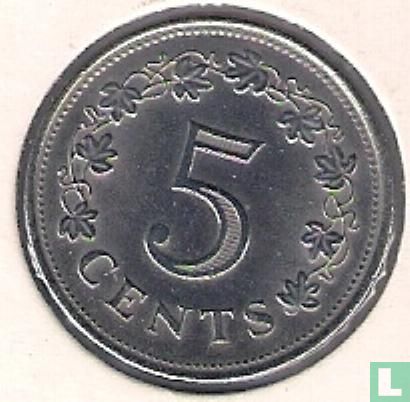 Malta 5 cents 1977 - Image 2