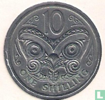 Nouvelle-Zélande 10 cents / 1 shilling 1967 - Image 2