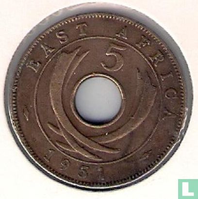 Afrique de l'Est 5 cents 1951 - Image 1