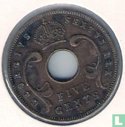 Afrique de l'Est 5 cents 1951 - Image 2