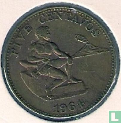 Filipijnen 5 centavos 1964 - Afbeelding 1