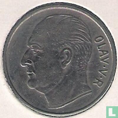 Norvège 1 krone 1958 - Image 2