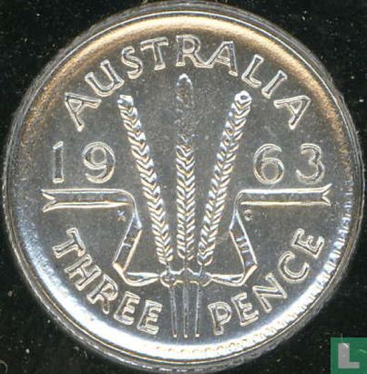 Australie 3 pence 1963 - Image 1