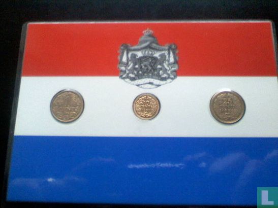 Nederland 1 cent 1915 en 10 cent 1937 en 25 cent 1939 - Bild 1