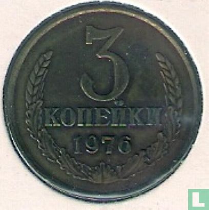 Rusland 3 kopeken 1976 - Afbeelding 1