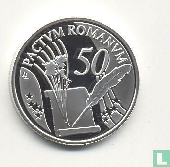 Belgium 10 euro 2007 (PROOF - misstrike) "50 years Treaty of Rome" - Image 2