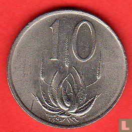 Afrique du Sud 10 cents 1978 - Image 2