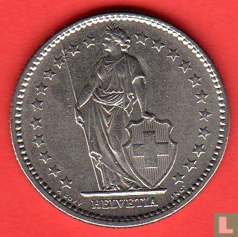 Switzerland 2 francs 1977 - Image 2