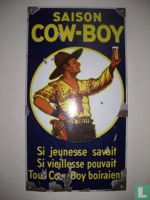 Plaque Saison Cow-Boy (Ponselet)