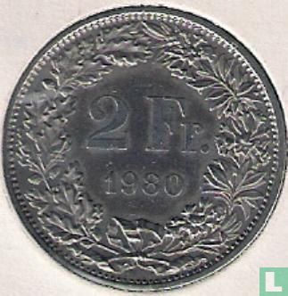 Zwitserland 2 francs 1980 - Afbeelding 1