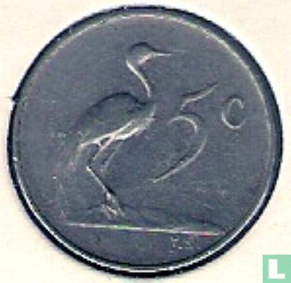 Afrique du Sud 5 cents 1967 (SOUTH AFRICA) - Image 2