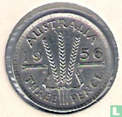 Australië 3 pence 1956 - Afbeelding 1